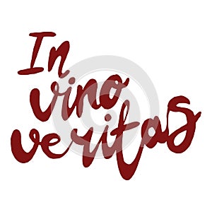 Bright hand drawn watercolor wine design elements in vino veritas - verity in wine. Cheese, olives, glass, lettering