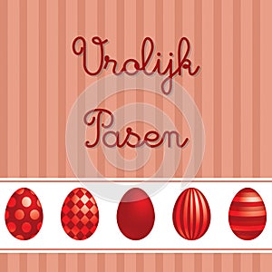 Bright Happy Easter Egg card