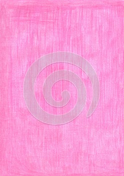 Bright hindi pink rectangle sheet of paper colored with pencil