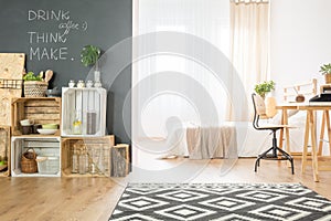 Bright hipster apartment