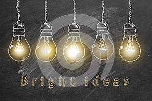 Bright ideas concept