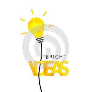 Bright ideas concept