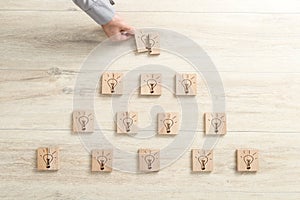 Bright ideas, creative thinking and success