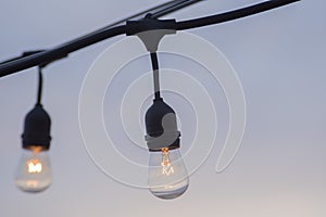 Bright ideas hanging lightbulbs