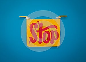 Bright Indian Stop Sign