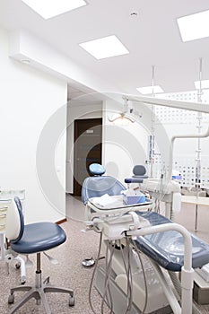 Bright interior of european stomatology