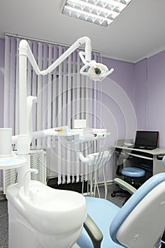 Bright interior of european stomatology