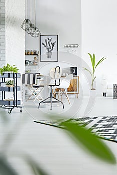 Bright interior of modern flat