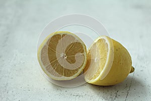 Bright juicy lemon photo