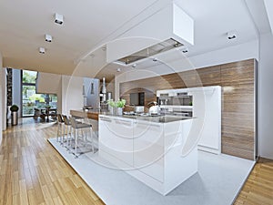 Bright kitchen avant-garde style photo