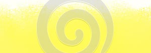 Bright lemon yellow background with white grunge textured border in sponged paint design photo