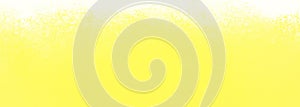 Bright lemon yellow background with white grunge textured border in sponged paint design