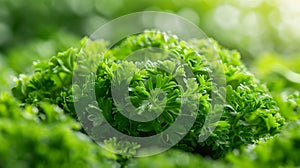 Bright light illuminating lush green foliage up close