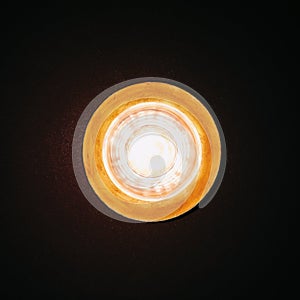 Bright light lamp isolated