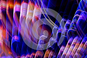 Blurred lighting effect in changing colors