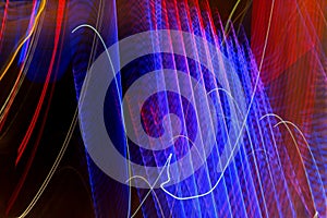 Blurred lighting effect in changing colors