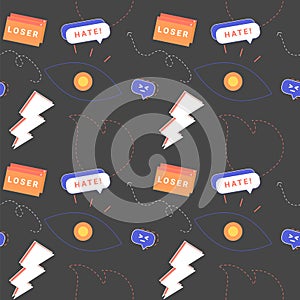 Bright linear seamless pattern