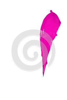 bright magenta juicy colorful splash isolated on white background