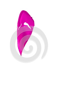 bright magenta juicy colorful splash isolated on white background