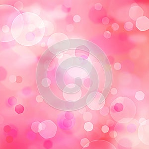 Bright magic pink abstract bokeh