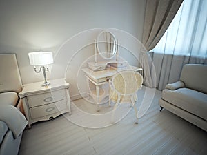 Bright master bedroom idea