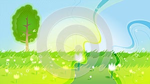 Bright meadow background