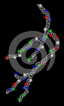 Bright Mesh 2D Lightning with Flash Spots