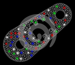 Bright Mesh 2D Shiftless Transmission with Flare Spots