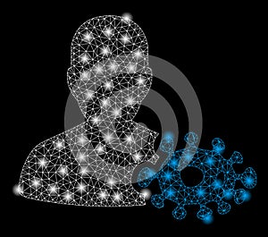 Bright Mesh 2D Bacteriologist with Flare Spots