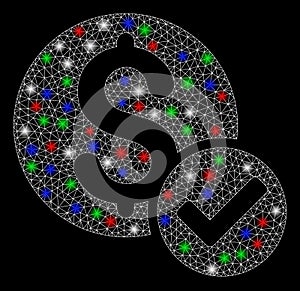 Bright Mesh Carcass Approved Payment with Light Spots