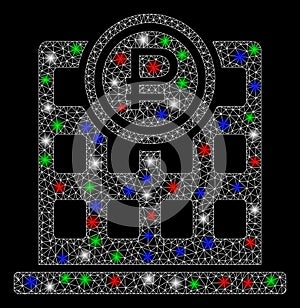 Bright Mesh Carcass Rouble Bank Office with Flash Spots