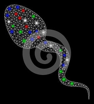 Bright Mesh Carcass Zoosperm with Flash Spots