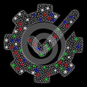 Bright Mesh 2D Checking Asistance with Flash Spots