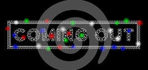 Bright Mesh 2D Coming out Rectangle with Flash Spots