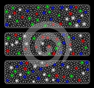 Bright Mesh 2D Database with Flare Spots