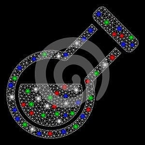 Bright Mesh 2D Retort with Flash Spots