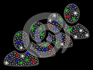 Bright Mesh 2D User Queue with Flash Spots