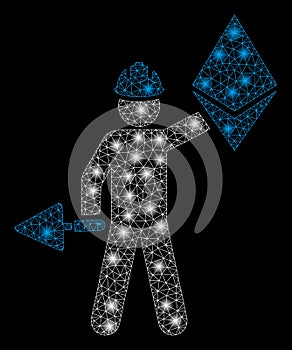 Bright Mesh 2D Ethereum Miner with Flash Spots