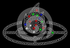 Bright Mesh Carcass Fired Target with Flash Spots