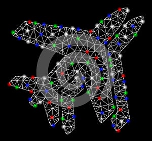 Bright Mesh Network Airlines with Flash Spots