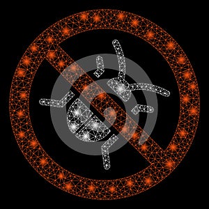 Bright Mesh Network Debugger with Flare Spots