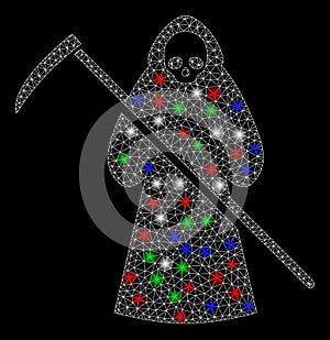 Bright Mesh 2D Scytheman with Flash Spots photo