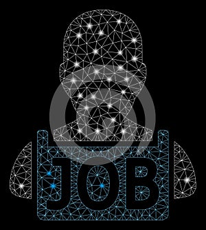 Flare Mesh Wire Frame Unemployed with Flare Spots