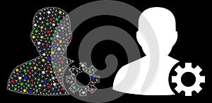 Flare Mesh Network User Options Icon with Flare Spots