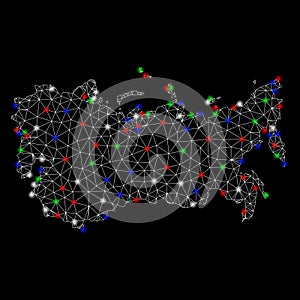 Bright Mesh Carcass USSR Map with Flash Spots