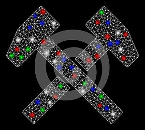 Bright Mesh 2D Work Hammers with Flare Spots