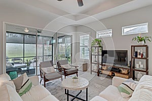 Bright modern living room