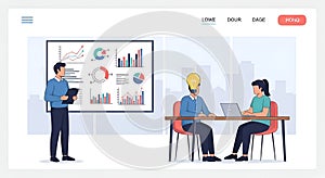Innovative Team Meeting Business Strategy Data Analysis and Creative Problem Solving Session in a Modern Office