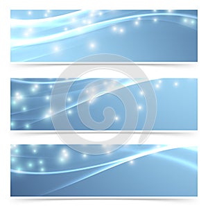 Bright modern swoosh speed sparkling flare line header