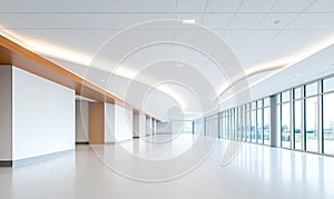 Bright Modern Workspace with Recessed Ceiling Lighting